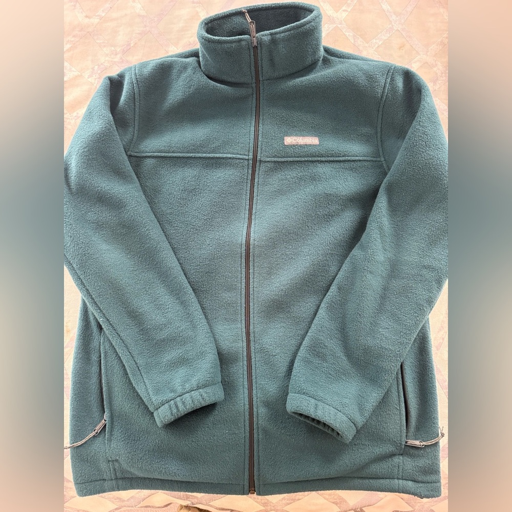 Columbia Sea Green Zip Up Fleece Jacket